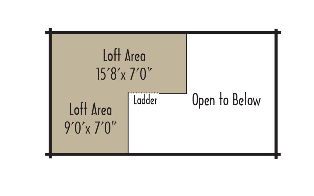 Cabin Creekside 2ndFloor - Coventry Log Homes
