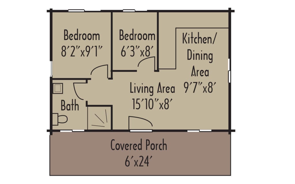 Cabin Mountaineer 1stFloor Cabin Mountaineer 1stFloor - Coventry Log Homes