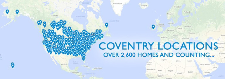 coventry map - Coventry Log Homes