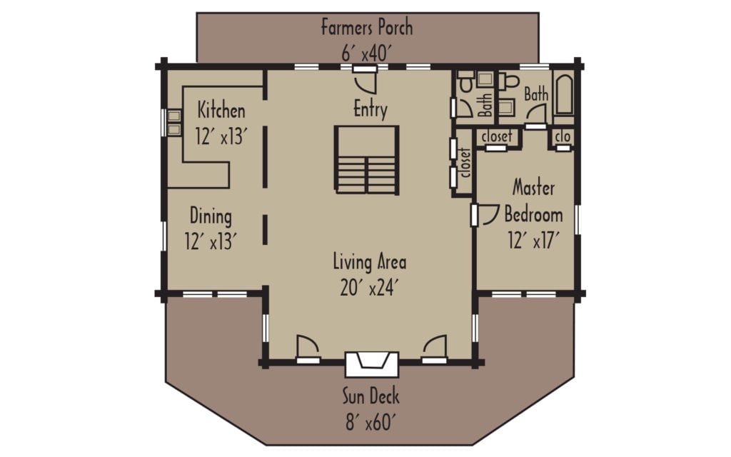 Craftsman Brentwood 1stFloorH - Coventry Log Homes