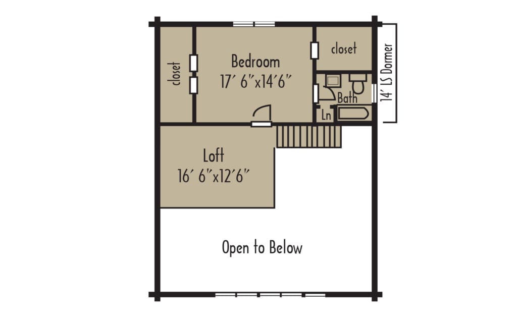 Craftsman cheyenne 2ndFloorH - Coventry Log Homes