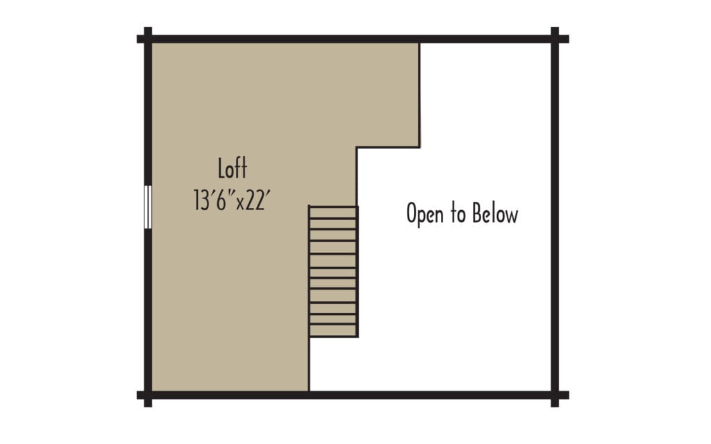 Craftsman Juniper 2ndFloorH - Coventry Log Homes