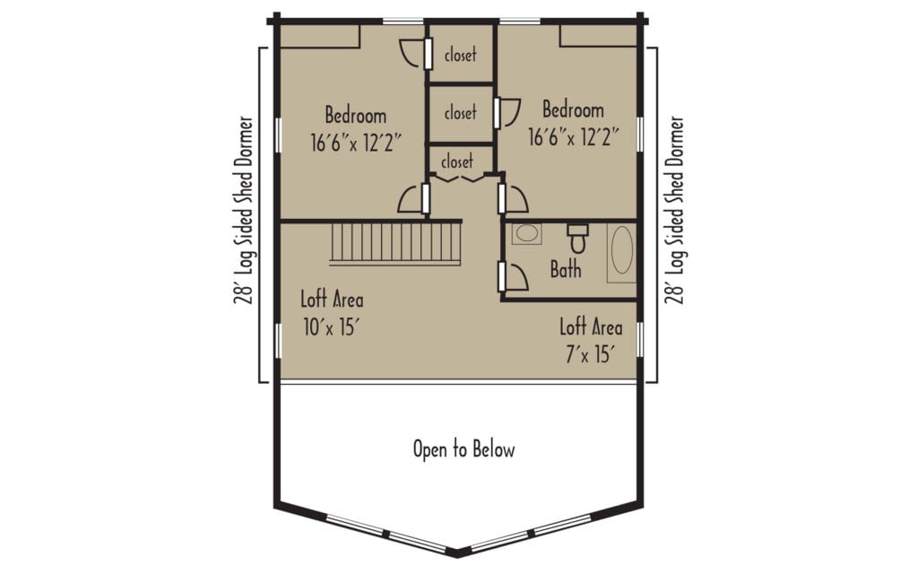Craftsman Lancaster 2ndFloorH - Coventry Log Homes