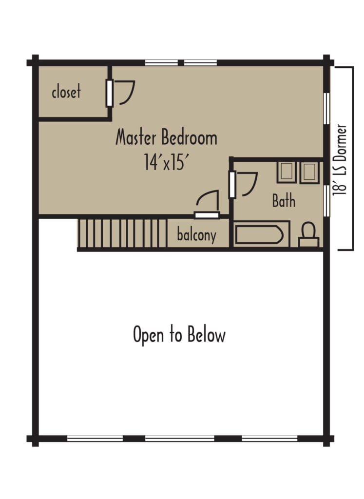 Craftsman Skyline 2ndFloor Craftsman Skyline 2ndFloor - Coventry Log Homes