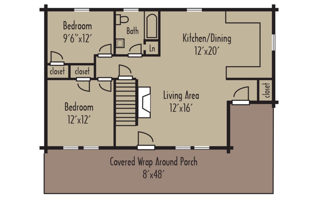 Craftsman Timberline 1stFloorH - Coventry Log Homes