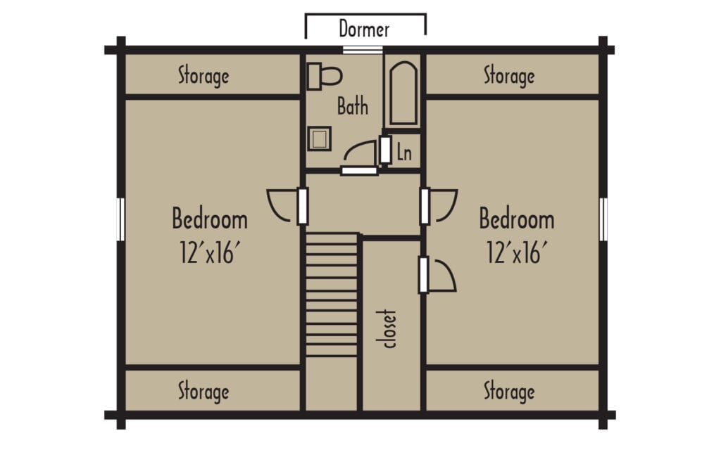 Craftsman Timberline 2ndFloorH - Coventry Log Homes