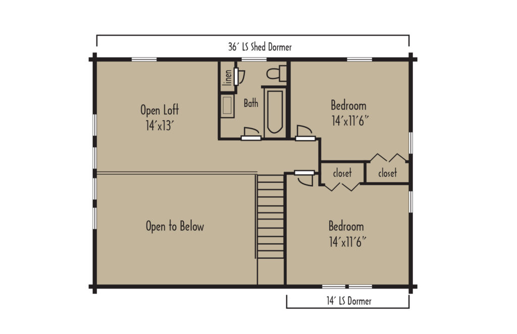 FloorplanSecondFloor FloorplanSecondFloor - Coventry Log Homes