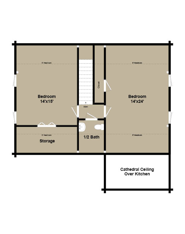 Greensboro FloorPlan2 Greensboro FloorPlan2 - Coventry Log Homes