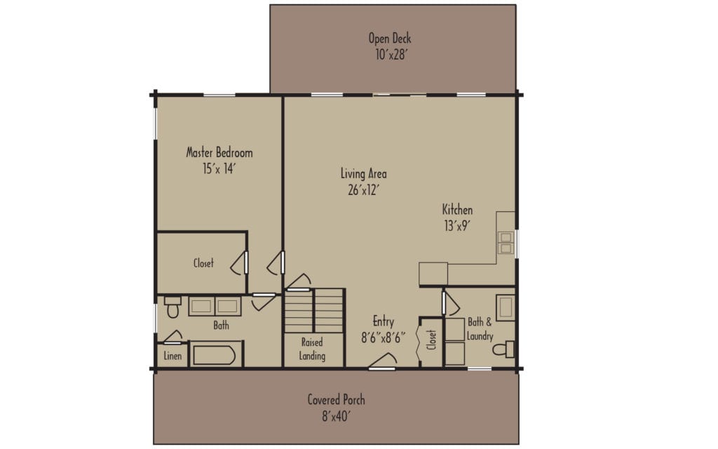 Tradesman Cascade 1stFloorH - Coventry Log Homes