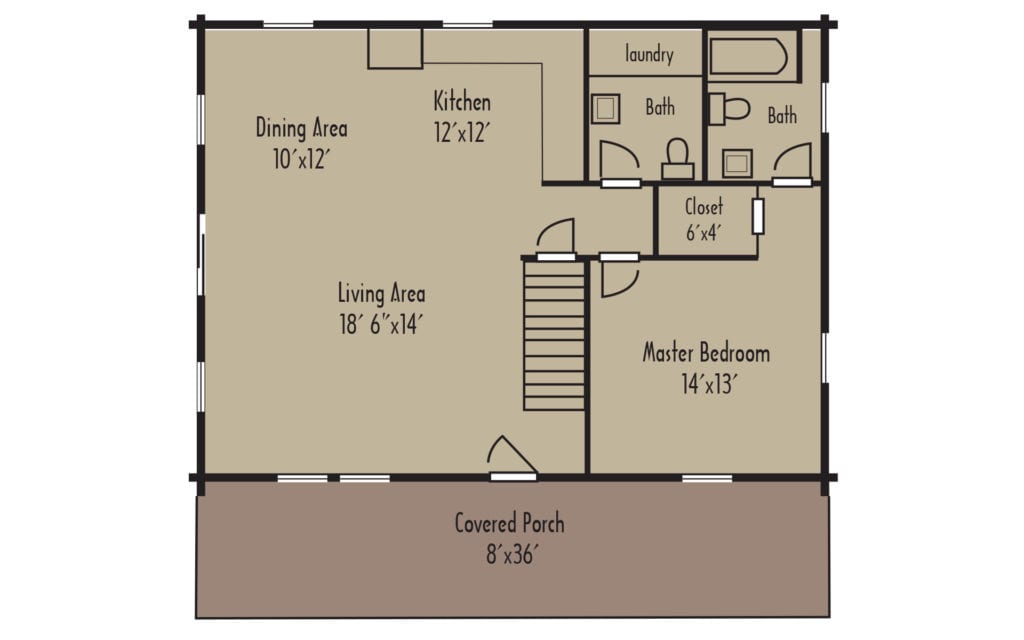 Tradesman Clearwater 1stFloorH Tradesman Clearwater 1stFloorH - Coventry Log Homes