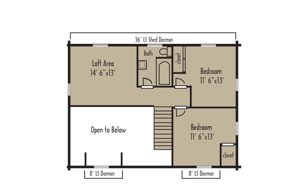 Tradesman Clearwater 2ndFloorH Tradesman Clearwater 2ndFloorH - Coventry Log Homes