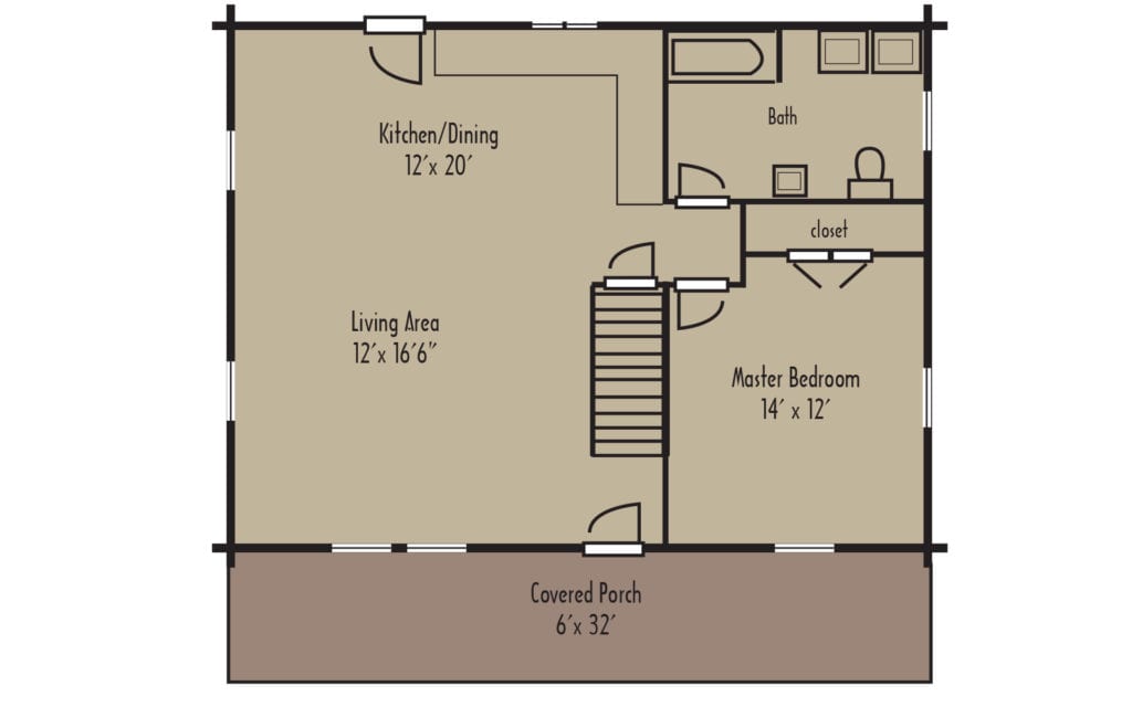 Tradesman Fairfield 1stFloorH - Coventry Log Homes