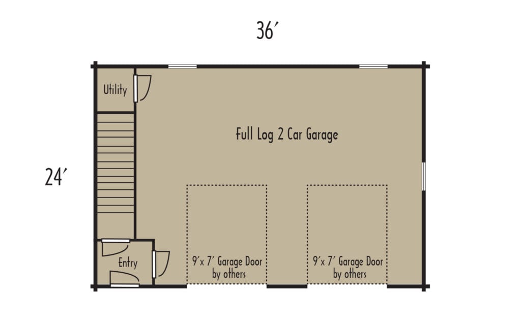 Tradesman Garage Apartment 1stFloorH Tradesman Garage Apartment 1stFloorH - Coventry Log Homes