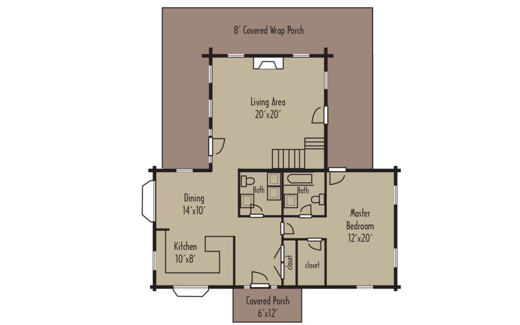 Tradesman Memphis 1stFloorH - Coventry Log Homes