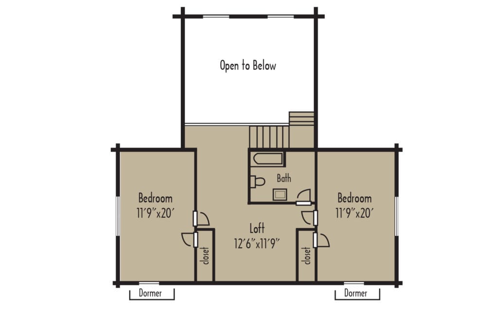 Tradesman Memphis 2ndFloorH - Coventry Log Homes