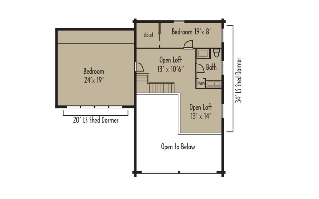 Tradesman Nevada 2ndFloorH - Coventry Log Homes