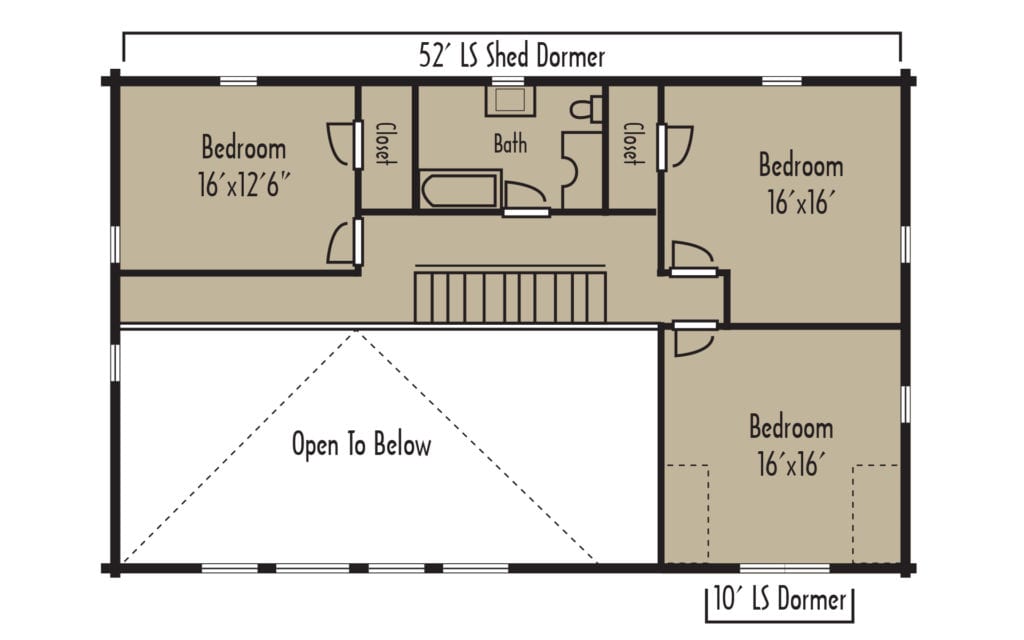 Tradesman Rockport 2ndFloorH - Coventry Log Homes