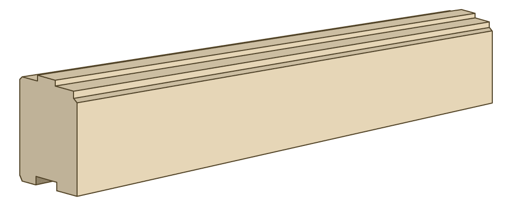 log profiles square chinked log - Coventry Log Homes